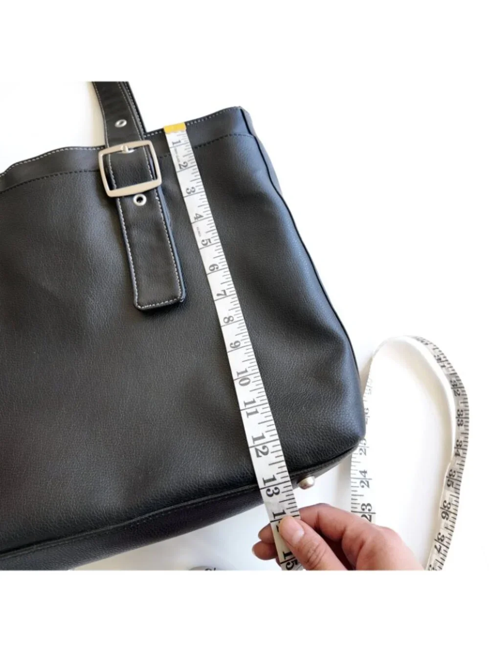 SOLO new york black leather laptop bag